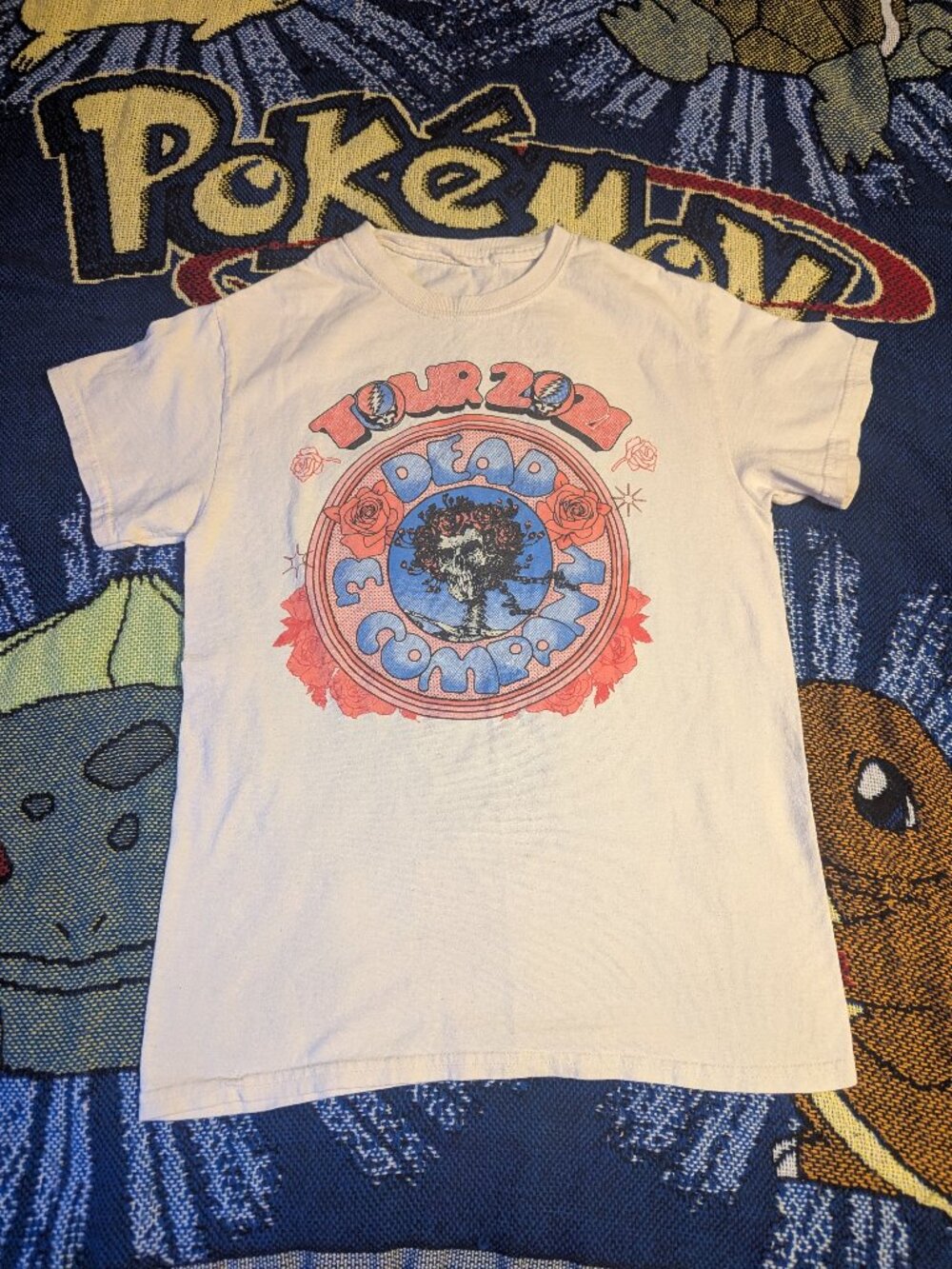 Dead and Company Grateful Dead Tour 2021 Cream T-Shirt size Small
